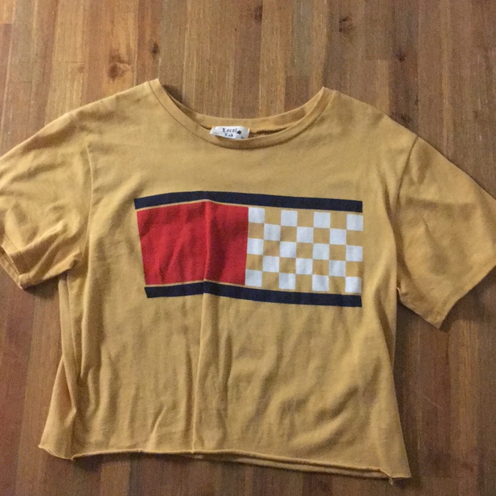 A cropped t shirt